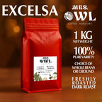 Excelsa Dark Roast Coffee | Tart & Bold | Mrs. Owl Coffee