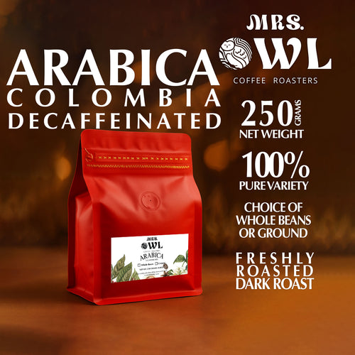 Colombian Decaf Arabica | CO₂ Process | 100% Pure Coffee | Mrs. Owl Coffee
