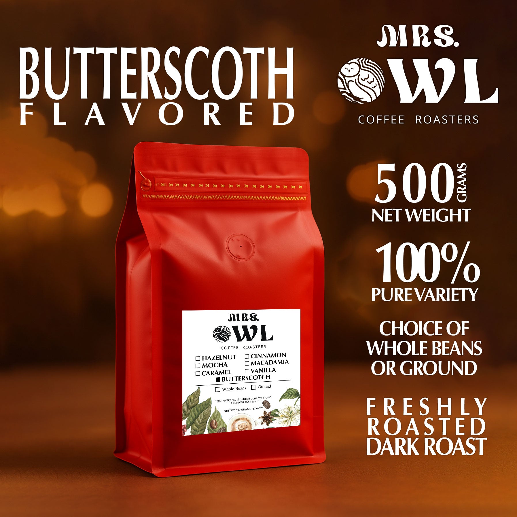 Flavored Coffee Collection | Mrs. Owl Coffee Roasters